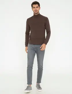 پلیور یقه اسکی مردانه شنی پیرکاردین