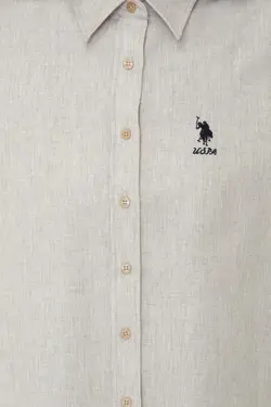 شومیز زنانه بژ روشن یو اس پولو