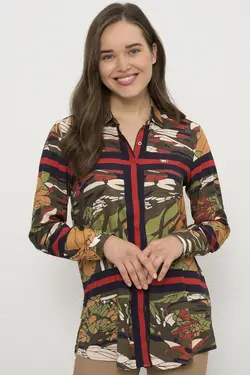 شومیز زنانه گلبهی یو اس پولو