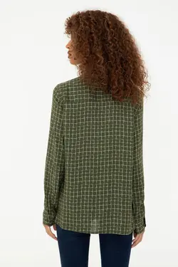 شومیز زنانه خاکی یو اس پولو