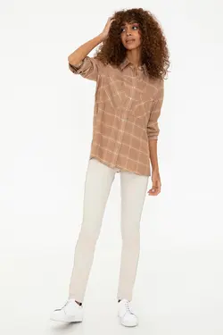 شومیز زنانه نارگیلی یو اس پولو