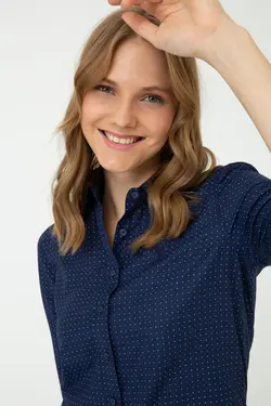 شومیز زنانه آبی یو اس پولو