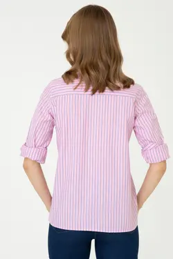 شومیز زنانه صورتی یو اس پولو