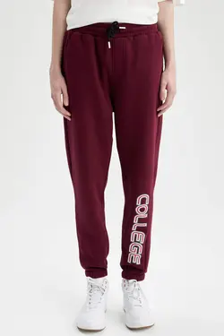 شلوار راحتی جاگر مردانه زرشکی دفاکتو