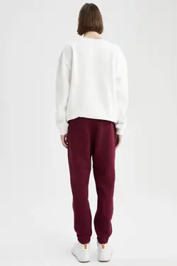 شلوار راحتی جاگر مردانه زرشکی دفاکتو