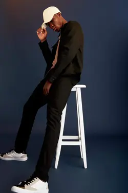 شلوار کتان مردانه سیاه دفاکتو