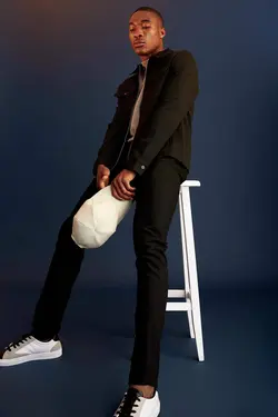 شلوار کتان مردانه سیاه دفاکتو