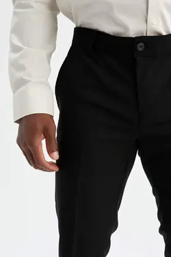 شلوار کتان مردانه سیاه دفاکتو