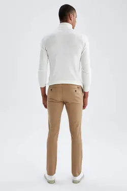 شلوار کتان مردانه سرمه ای دفاکتو