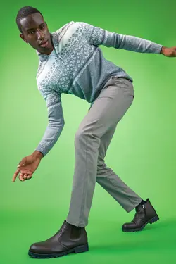 شلوار کتان مردانه خاکستری دفاکتو