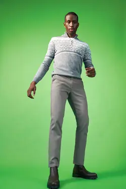 شلوار کتان مردانه خاکستری دفاکتو