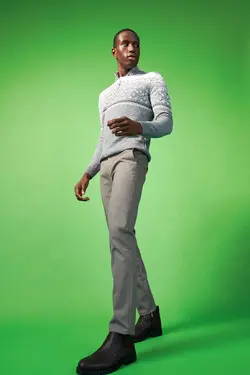 شلوار کتان مردانه خاکستری دفاکتو