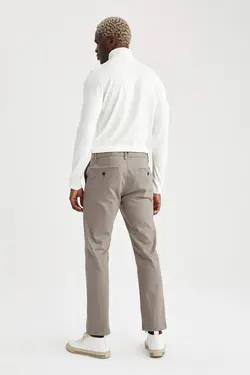 شلوار کتان مردانه خاکستری دفاکتو