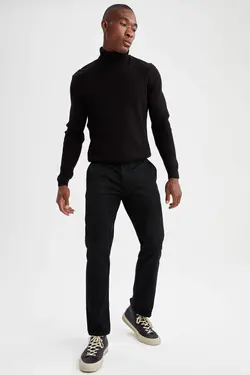 شلوار کتان مردانه سیاه دفاکتو