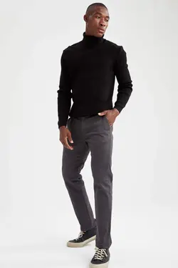 شلوار کتان مردانه سیاه دفاکتو