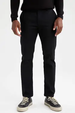 شلوار کتان مردانه سیاه دفاکتو