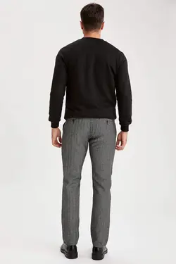 شلوار کتان مردانه خاکستری دفاکتو