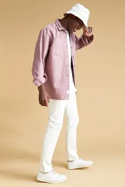 شلوار کتان مردانه سفید دفاکتو