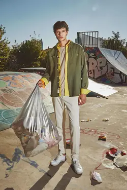 شلوار کتان مردانه بژ دفاکتو