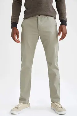 شلوار کتان مردانه سبز دفاکتو