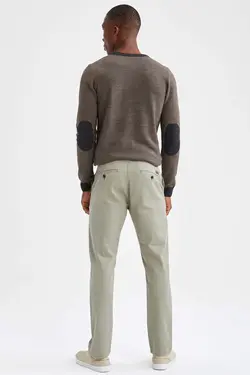 شلوار کتان مردانه سبز دفاکتو