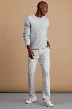 شلوار کتان مردانه خاکستری دفاکتو