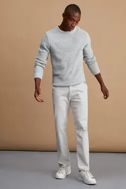 شلوار کتان مردانه خاکستری دفاکتو