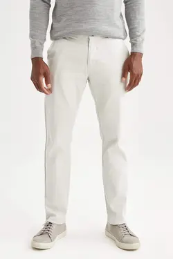 شلوار کتان مردانه خاکستری دفاکتو