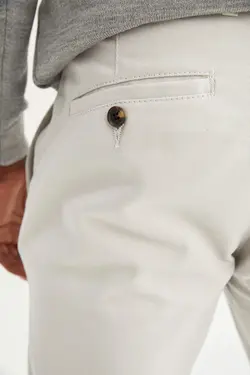 شلوار کتان مردانه خاکستری دفاکتو