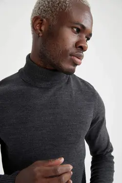 پلیور یقه اسکی مردانه انتراسیت دفاکتو