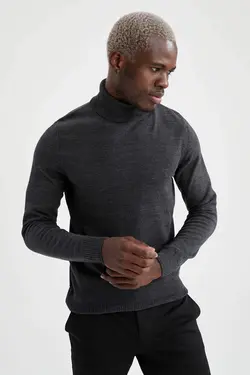 پلیور یقه اسکی مردانه انتراسیت دفاکتو