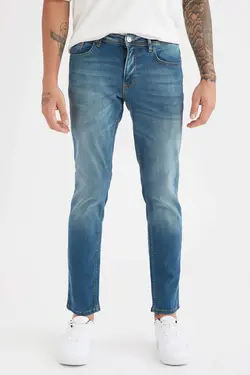 شلوار جین جذب مردانه سبز دفاکتو