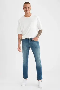 شلوار جین جذب مردانه سبز دفاکتو