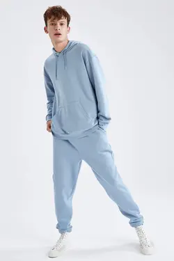 شلوار راحتی جاگر مردانه آبی دفاکتو