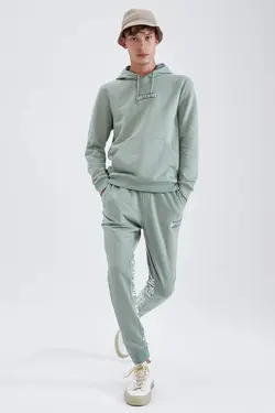 شلوار راحتی جاگر مردانه فیروزه ای دفاکتو