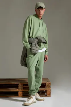 شلوار راحتی جاگر مردانه سبز دفاکتو