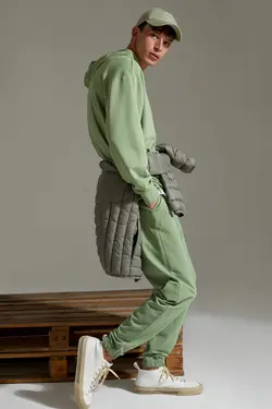 شلوار راحتی جاگر مردانه سبز دفاکتو