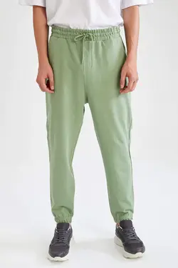 شلوار راحتی جاگر مردانه سبز دفاکتو