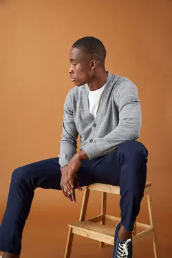 ژاکت مردانه خاکستری دفاکتو