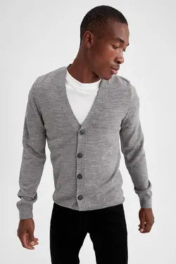 ژاکت مردانه خاکستری دفاکتو