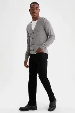 ژاکت مردانه خاکستری دفاکتو