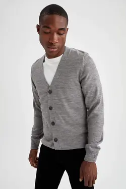 ژاکت مردانه خاکستری دفاکتو