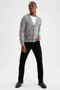 ژاکت مردانه خاکستری دفاکتو