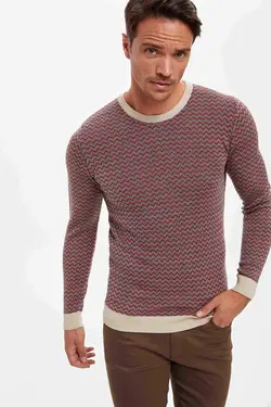 پلیور مردانه قرمز دفاکتو