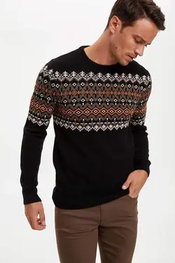 پلیور مردانه سیاه دفاکتو