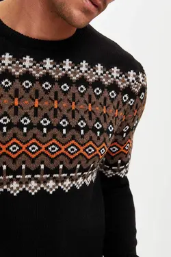 پلیور مردانه سیاه دفاکتو