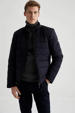 کاپشن مردانه سرمه ای دفاکتو