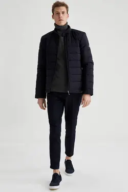 کاپشن مردانه سرمه ای دفاکتو