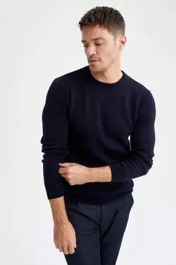 پلیور مردانه سرمه ای دفاکتو