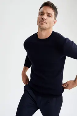 پلیور مردانه سرمه ای دفاکتو